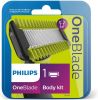 Philips OneBlade vervangbaar scheermesje + lichaamskam Scheerhoofden online kopen