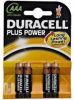 Duracell Plus Power AAA mini penlite batterij LR03/AAA 1.5v 4 stuks online kopen