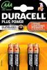 Duracell Plus Power AAA mini penlite batterij LR03/AAA 1.5v 4 stuks online kopen