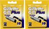 Gillette Blue II Plus Wegwerpscheermesjes 10 Stuks online kopen