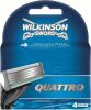 Voordeeldrogisterij Wilkinson Quattro Scheermesjes(4st. ) online kopen