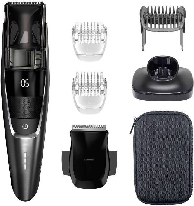 Philips Beardtrimmer series 7000 Baardtrimmer met Turbovac-systeem  BT7520/15 - Scheerapparaatwebshop.nl